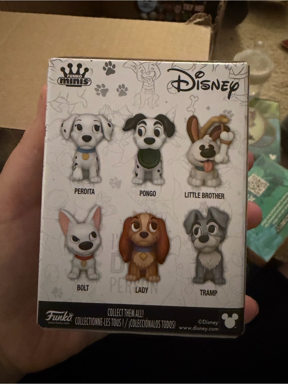 Funko Disney Pongo Vinyl Figure - White, Black, Red, Green - Picture 2 of 2